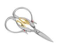 RASTKY Forbici Artigianali Vintage in Acciaio Inossidabile Ad Alta Nitidezza per Risparmiare Tempo per Cucire Ricami All'uncinetto Fai-da-te, Corpo in Argento