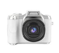 RASTKY Fotocamera Digitale, Fotocamera 4K 48MP con Messa a Fuoco Automatica con Zoom 18x e Schermo da 2,4 Pollici, per Ritratti Paesaggistici con Design Portachiavi (WHITE)