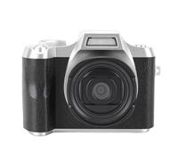 RASTKY Fotocamera Digitale, Fotocamera 4K 48MP con Messa a Fuoco Automatica con Zoom 18x e Schermo da 2,4 Pollici, per Ritratti Paesaggistici con Design Portachiavi (BLACK)