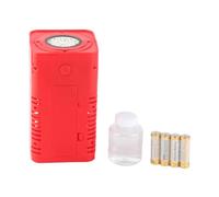RASTKY Fuochi D'artificio a LED Macchina per da Sogno Adesivi Fai-da-te Soffiatore di per Festeggiare Natale Capodanno ABS Rosso 9,5 X 9,5 X 17, Cm