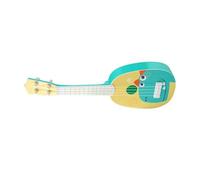 RASTKY Giocattolo Colorato per Bambini Ukulele Mini Strumento a 4 Corde per la Prima Educazione Materiale Plastico Durevole per gli Amanti della Musica (8041 stile dinosauro verde)