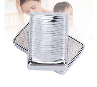 RASTKY Giocattolo con Cursore Tattile per Carte Push, Robusto Strumento in Metallo per Concentrazione, Meditazione e Conversazioni dei Bambini, Lega di Zinco 1,8 X 1, X 0,6 Pollici (Argento brillante)