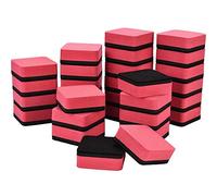 RASTKY Gomme per Lavagne Magnetiche Pulitore per Lavagne Bianche Morbido e Facile da Attaccare per Pennarello Cancellabile a Secco Casa Scuola | Materiale Eva 5x5x2cm 30 Pz (Rosso)
