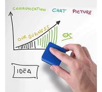 RASTKY Gomme per Lavagne Magnetiche Pulitore per Lavagne Bianche Morbido e Facile da Attaccare per Pennarello Cancellabile a Secco Casa Scuola | Materiale Eva 5x5x2cm 30 Pz (Blue)