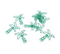 RASTKY Graffette Portatili da 100 Pezzi Carine per Albero di Cocco, Piccole Graffette Leggere Antiruggine per la Classificazione dei Documenti Lavoro D'ufficio