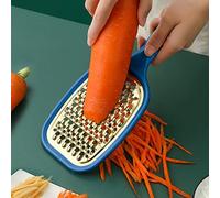 RASTKY Grattugia per Verdure Multiuso in Acciaio Inossidabile con Manico Ergonomico Facile Pulizia e Sospensione, Perfetta per Formaggio, Spezie e Altro in - Blu (BLUE)