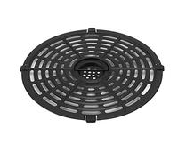 RASTKY Griglia per Friggitrice Rotonda per Uso Alimentare con Design della Maniglia, Piatto per Frutta e Verdura con Rivestimento Antiaderente Sana, Adatta per Ali di Pollo, Patatine, 1 Pezzo (20