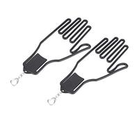 RASTKY Guanti Supporto Barella Cornice Strumento di Rack del Custode del Gancio - 2 PCS Black Accessorio Golfer Manutenzione