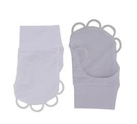 RASTKY Guanto da Elastico a Mezze Protezione Solare UV Seta di Ghiaccio per Uomini Donne Giocatori di Bianco (M Mano sinistra)