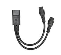 RASTKY IEC320 Cavi di Alimentazione Splitter Corbo di Alimentazione IEC320 C14 Maschio a Doppio C5 FEMMA 10A 250 Vlaptop Adattatore di