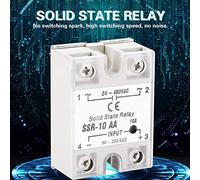 RASTKY Ingresso SSR 10A AC-AC 90- Uscita AC Modulo relè 24-480 V AC Design Compatto Anti-vibrazione per L'elettronica