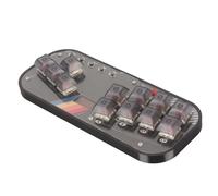 RASTKY Interruttore a Chiave Meccanico Silenzioso Mini Controller di Gioco per SOCD Fight Stick per un Gameplay Fluido per FightingBox Tastiera da Gioco Neutro Cherry MX Rosso Silenzioso