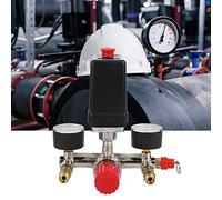 RASTKY Interruttore del Compressore D'aria Accessori per Pompe Gruppo Regolatore Regolatore di Pressione per Staffa, Comoda Regolazione della Pressione, Ideale per il Garage di Casa