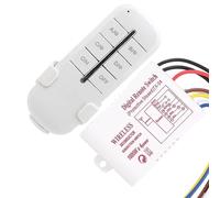 RASTKY Interruttore della Lampada con Telecomando, per Lampada Giorno, Parete Senza Ostacoli, Luce a LED, Installazione Rapida, Distanza di Controllo di 20 M per Sala Pranzo (#3)