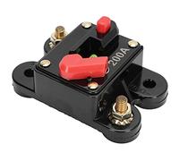 RASTKY Invertitore con Fusibile Rapido con Interruttore Automatico 12-24 V con Ripristino Manuale per Camion con Audio per Auto - Metallo + Plastica 3,1x2,3x1,5 Pollici (200A)