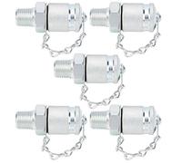 RASTKY Kit di Accoppiamento per Test di Pressione Idraulica 5 Pezzi Adattatore per Test Idraulico Connettori di Accoppiamento per di Filettatura Misurazione della Pressione/PPT Adattatore per (ZG1/4)