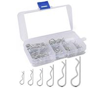RASTKY Kit di Assortimento di Coppiglie con Clamp/Holder R Resistenti per il Pacchetto di Scatole di Stoccaggio di Macchinari e Veicoli