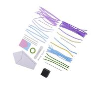 RASTKY Kit di Fiori per Scovolini, Vivaci Steli in Ciniglia Multicolore Fai da Te, per Bambini Sopra i 3 Anni, Set Educativo per lo Sviluppo delle capacità Motorie (Peluche + filo)