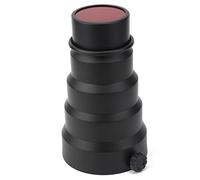RASTKY Kit di Montaggio Snoot Conico Torcia Elettrica Lamplet Kit Snoot Conico con Rete Cellulare 5 Pezzi Luci per Fotografia a Colori Inferiori a 250 W da Studio in Lega di Alluminio Illuminazione