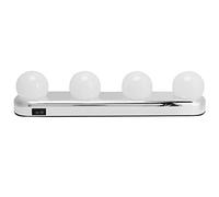 RASTKY Kit Lampada da Specchio a 4 Lampadine Portatile per Trucco a LED per Luci da Toeletta da Bagno, Ventosa di Facile Installazione per Forniture Domestiche