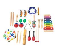 RASTKY Kit Musicale Ecologico per Bambini con Suoni Morbidi e Chiari in Materiale Non Tossico per L'educazione Musicale dei Bambini