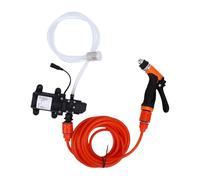 RASTKY Kit Pompa Idropulitrice Portatile per Auto Pompa Idropulitrice 12V Autolavaggio 100W Smart Auto Start Stop Mini Ad Alta Pressione con Tubo Integrato