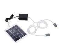 RASTKY Kit Pompa Solare Portatile Pompa Aeratore da Pesca Facile da Trasportare per Acquari, Installazione Semplice per Ossigenare Acquari e Stagni, Materiale in Polisilicio di Classe A