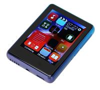 RASTKY Lettore MP3 Touch Screen 5.0 Supporto Chip di Decodifica Radio FM Lettore Musicale Portatile da 4 GB con Espansione Scheda di Memoria per Viaggi e Pendolari (BLUE)