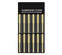 RASTKY Lima per Motosega Elettrica Ad Alta Durezza Affilatrice Diamantata Placcata in Titanio 12 Pezzi Punte per Motosega per Affilatura Stabile della Catena, Ideale per Affilare la Elettrica, (4.8MM)