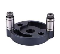 RASTKY Localizzatore di Fori in Lega di Alluminio, Guida per Tasselli Resistente All'usura con Design a Due Artigli, Ideale per Progetti di Lavorazione del Legno, Spessore Massimo 46 Mm