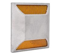 RASTKY Luce Guida Stradale a LED Riflettente in Alluminio Pressofuso Impermeabile e Antipolvere per Strade, Autostrade, Percorsi, Incroci 4.1 * 4.1 * 0.8" Alluminio Pressofuso