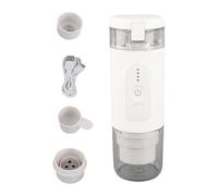 RASTKY Macchina da caffè Elettrica Compatta Mini Macchina da caffè Senza Fili Leggera con Batteria da 2500 MAh per Campeggio, Pressione della Pompa da 18 Bar, per Viaggiatori e Amanti del (WHITE)