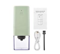 RASTKY Macinacaffè Elettrico con Macinatura Regolabile per Casa, Viaggi, Ufficio, Mini macinacaffè Portatile per caffè French Press, 398 G, (GREEN)