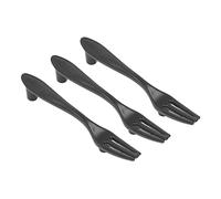 RASTKY Maniglie a Forma di Stoviglie Nere Maniglie per Cassetti Alla Moda per Armadietti, Guardaroba, Librerie, Eleganti Decorazioni per la Casa (forchetta)
