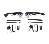 RASTKY Maniglie per Porte Esterne Anteriori Auto, Ricambio per Rabbit GL, Base Quantum, OEM 191837206A, 191837205A, 191837205C, 4 Porte, Coppia con Chiave