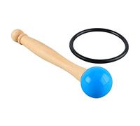 RASTKY Martello per Campane Tibetane in Legno, Gomma e Cristallo di Alta qualità per un Suono Chiaro, Pregevole Fattura per la Meditazione, Accessorio per gli Appassionati di Campane Tibetane (BLUE)