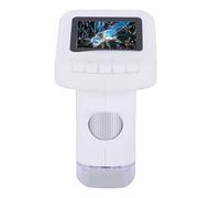 RASTKY Microscopio per Bambini con Zoom 120-1200X con Schermo, Scheda SD da 32 GB, 6 Luci LED, Batteria Al Litio, Kit Scientifico STEM Portatile per Studenti delle Scuole Primarie e