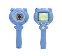 RASTKY Microscopio Tascabile per Bambini da 2,5K 48MP con Schermo IPS da 2 Pollici, Microscopio Digitale con Zoom 8X per Scienze Dell'educazione, Adatto per L'apprendimento dei Bambini (BLUE)