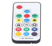 RASTKY Mini Controller per Strisce Luminose RGB con Telecomando a 17 Tasti per Luce del Serbatoio 'acqua, Materiale ABS di Alta qualità, modalità di Colore Multiple - Compatto e Facile da Usare -