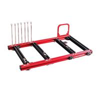 RASTKY Mini Custodia per PC Aperta per Scheda Madre ATX in Alluminio, Assemblaggio Semplice, Dissipazione del Calore, Adatta per Principianti Fai-da-te, Lega 20 * 20, Staffe Rosse e Nere