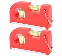 RASTKY Mini Livella a Gradiente Magnetico Funzionamento Semplice per Cornici per Foto 2 Pezzi Adatto per la Vita Familiare ABS + TPR + Telaio in Alluminio