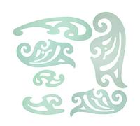 RASTKY Modello Progettato per Abbigliamento Multifunzione con Righello Curvo per Cucire e Disegnare, Set di Righelli in Plastica Leggero da 6 Pezzi per Stilisti e Studenti