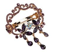 RASTKY Mollette per Capelli Colorate Fermagli per Capelli Durevoli per Donna Forcina Elegante Decorazione per la Vita Quotidiana in Lega e Resina (PURPLE)