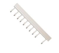 RASTKY Montato a Parete Kitchen Mrack - Space in Alluminio da Gancio di Cucine - Punchspoon e Shovel Storage Rack Bianco (10 ganci 50 cm)