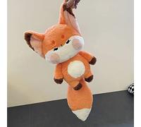 RASTKY Morbido Peluche Volpe, Simpatico Cuscino di Peluche per Bambini, Corpo della Volpe a Intera da 60 Cm, Comodo Materiale, 4 Colori Diversi, Cuscino per lo Schienale per Lavorare Al (#1)