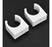 RASTKY Morsetti per Tubi a Forma di U da 20 Pezzi in 4 Dimensioni Supporto per Tubi di Acqua, Gas e Cavi con Viti - Materiale PPR per il Fissaggio dei (20mm+vite 20pz)