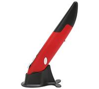 RASTKY Mouse a Penna a Penna Ottica Wireless 2,4 GHz Mouse a Wireless USB con 800/1200/1600 DPI e Allarme a Bassa Tensione (rosso)