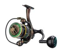 RASTKY Mulinello da Spinning Portatile con 3 + 1 Cuscinetti a Sfera Rapporto di Trasmissione 5.0:1 con Design Camaleonte Che Cambia Colore per Gli Appassionati di Mulinelli da Pesca in Metallo