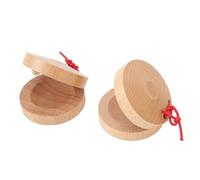 RASTKY Nacchere da Dito in Legno Strumenti Musicali a Percussione con Finitura Liscia per il Tempo Libero della Famiglia, Sviluppa il Senso del Ritmo, Battagli in Legno da 2,2 Pollici di Diametro