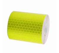 RASTKY Nastro Adesivo Riflettente Rotolo Adesivo Rimorchi, Auto, Moto - 5 Cm X Argento Alta Visibilità (YELLOW)